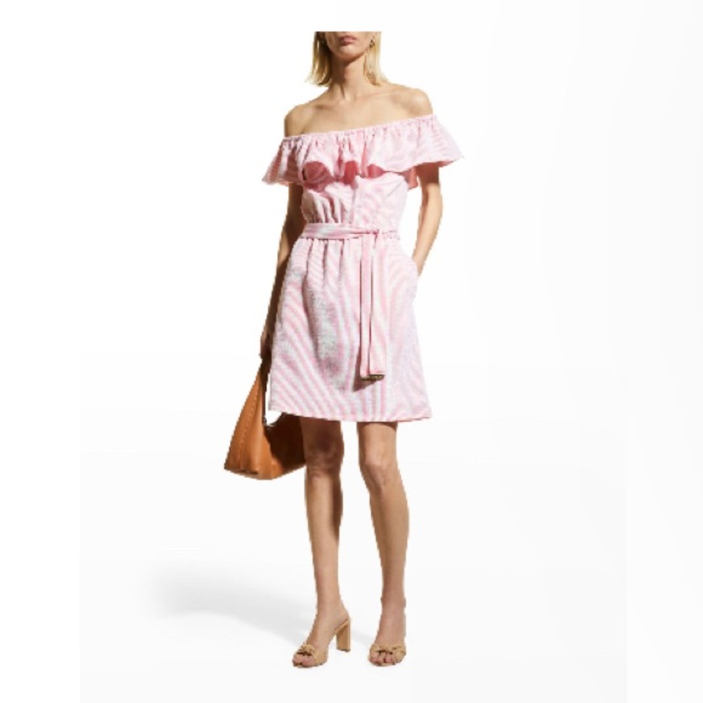 Michael Michael Kors Ruffled Off-the-Shoulder Mini Dress, Regular & Petite -